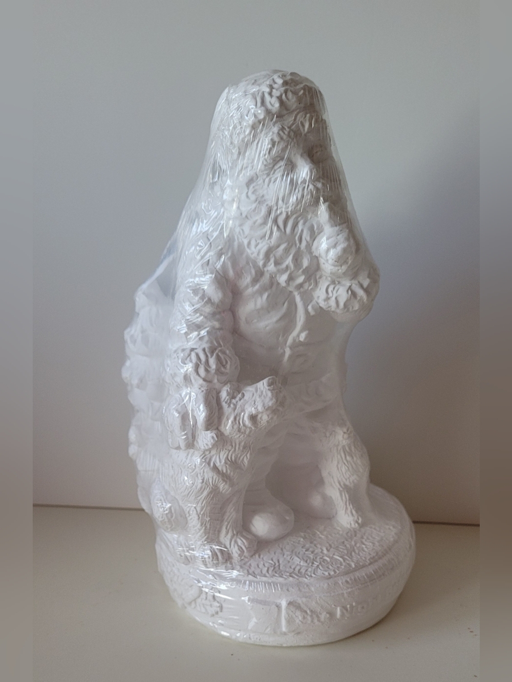 California Creations Plaster Cast #94383 Night Before Christmas Santa DIY Paint